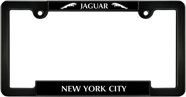 Jaguar NYC   -  Custom Elegance Car License Plate Frame